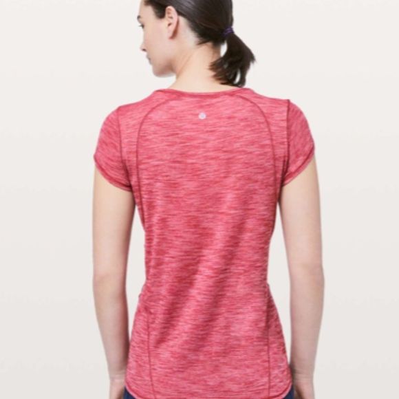 Lululemon Another Mile Short Sleeve - Heathered Violet Red - Picture 2 of 11